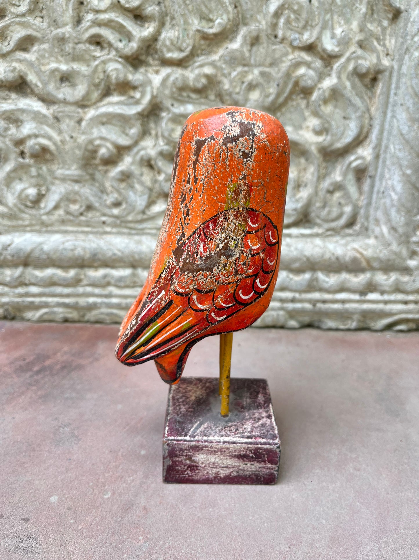 Wood Painted Owl