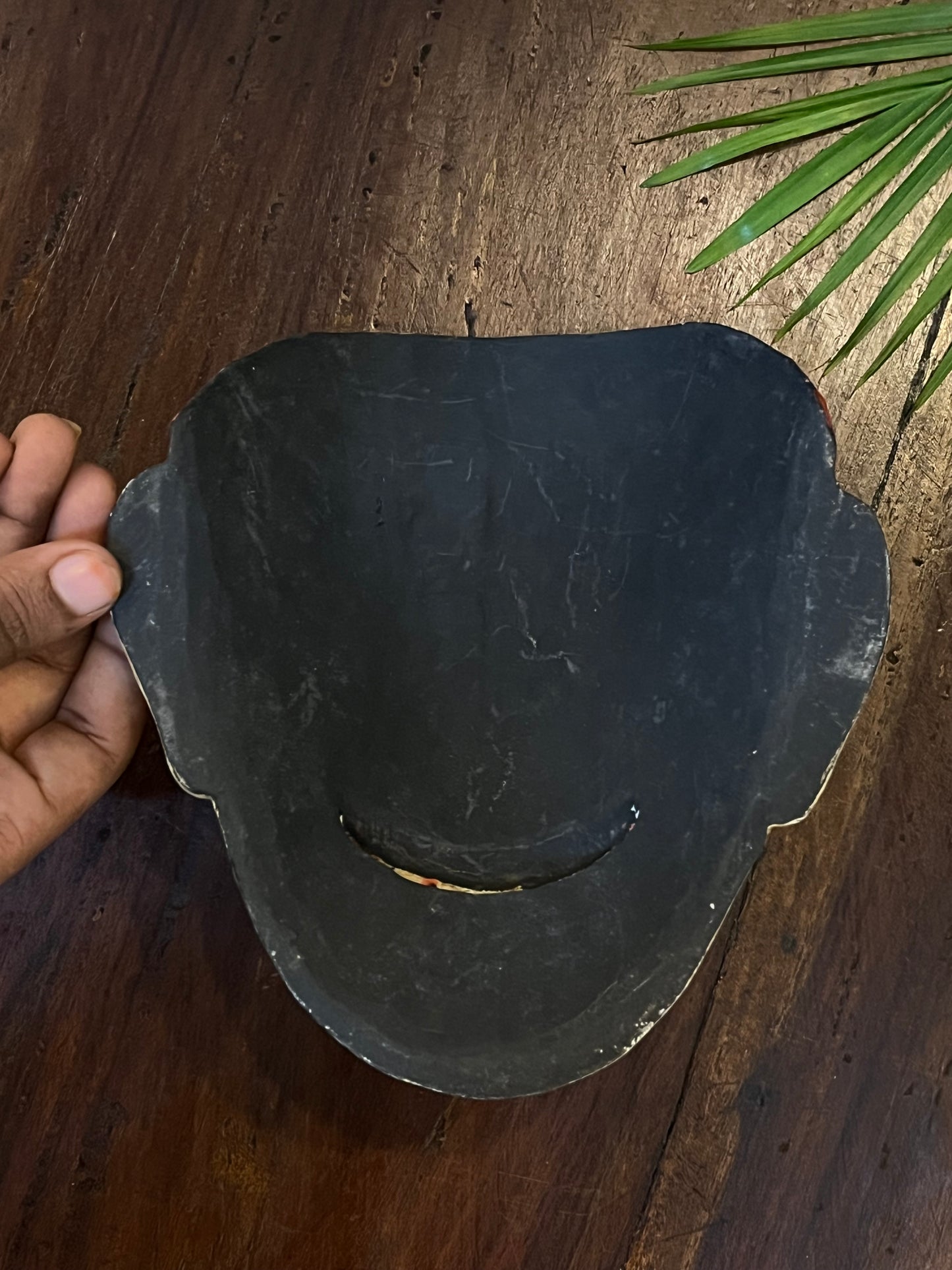 Wood Hand Painted Munim Mask