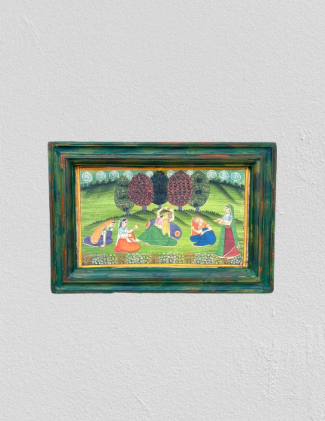Vintage Wood Rangini Painting