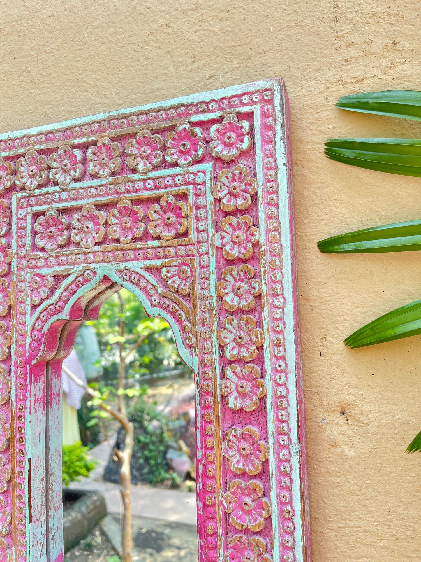 Wood Painted Mirror
