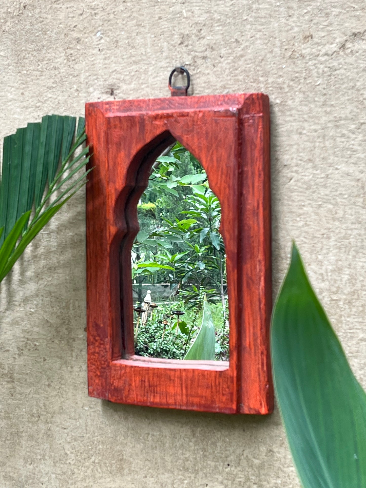 Wood Hand Painted mirror