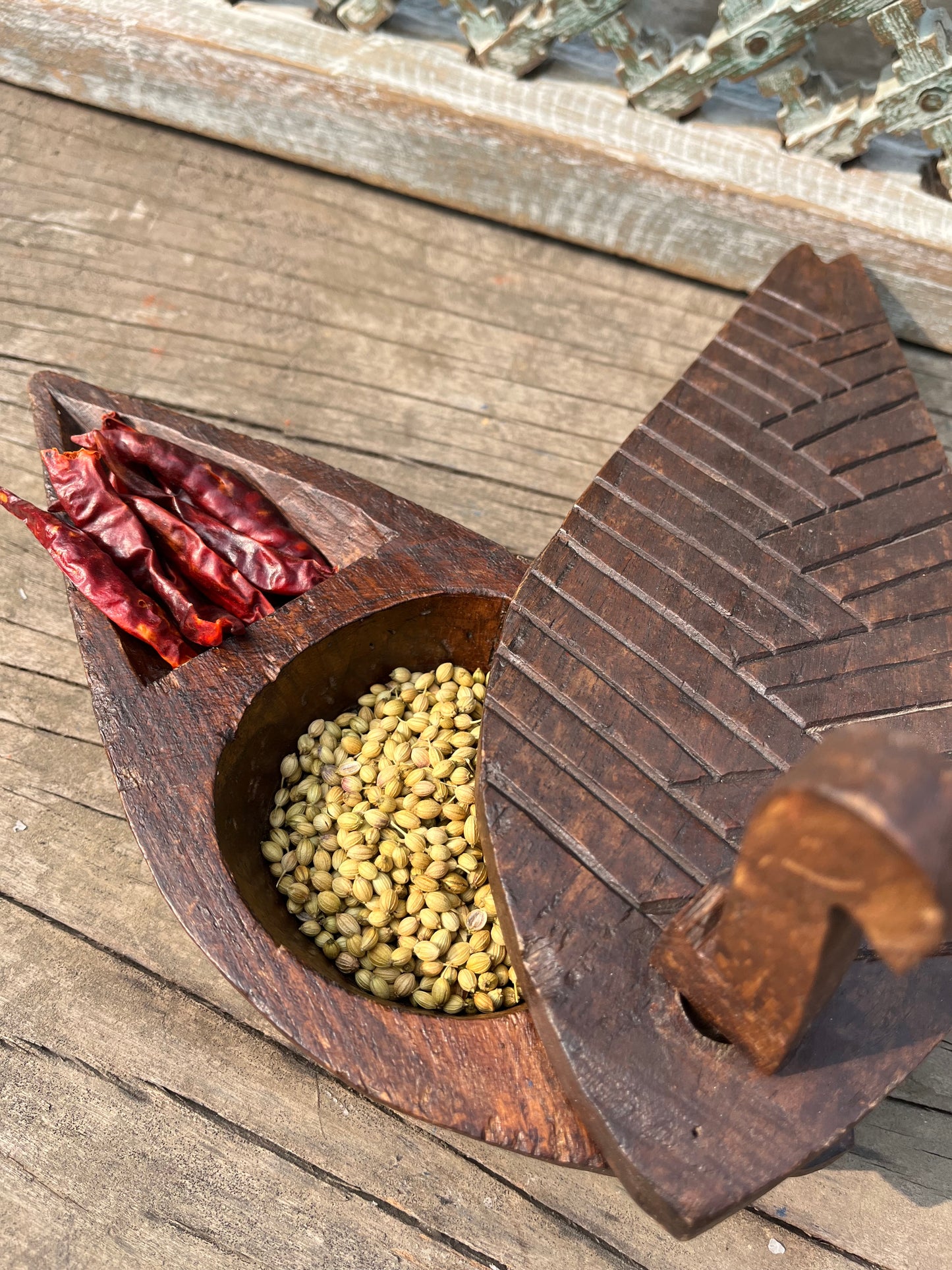 Wood Spice Sliding Box