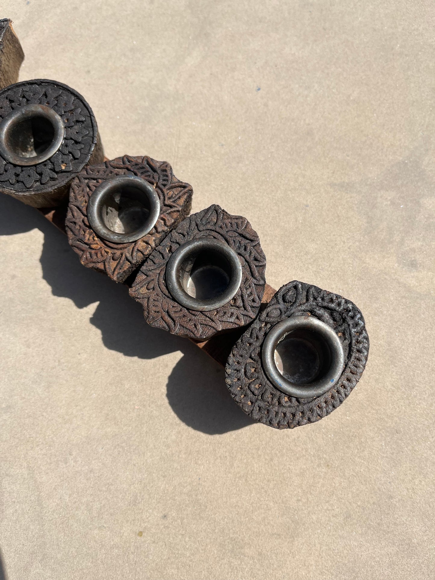 Printing Block Candle Holder