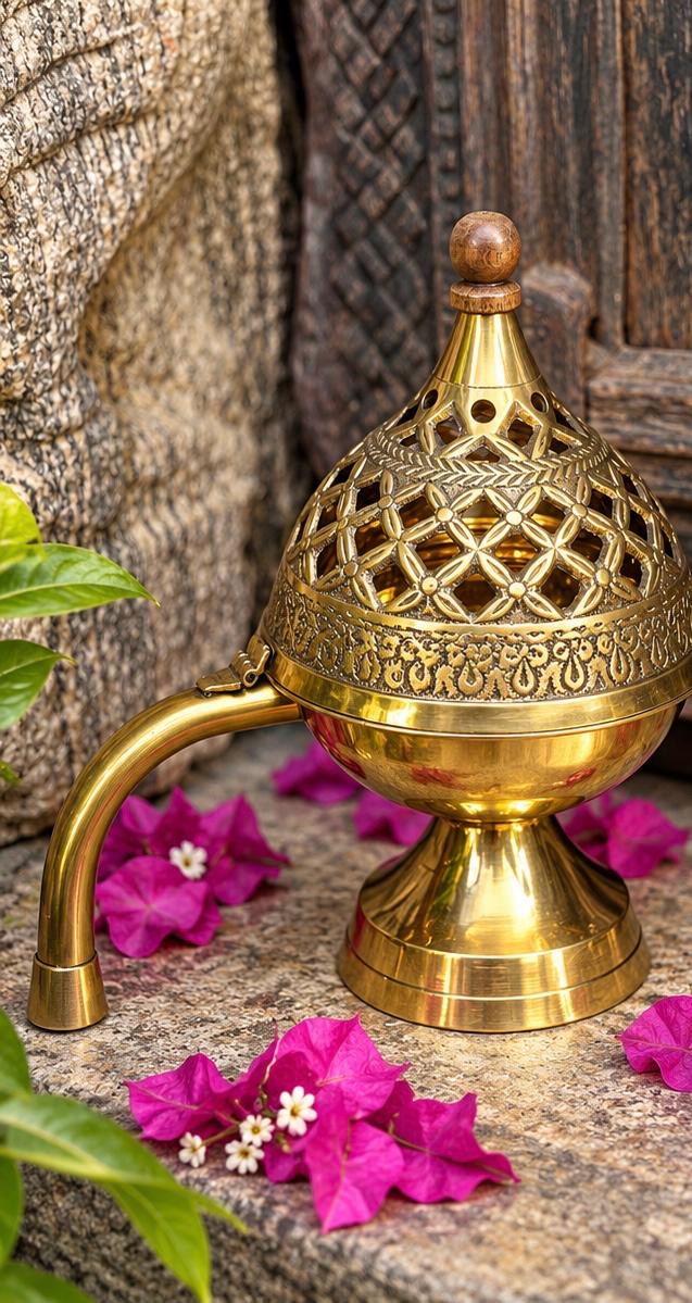 Brass Dhoop Diya 