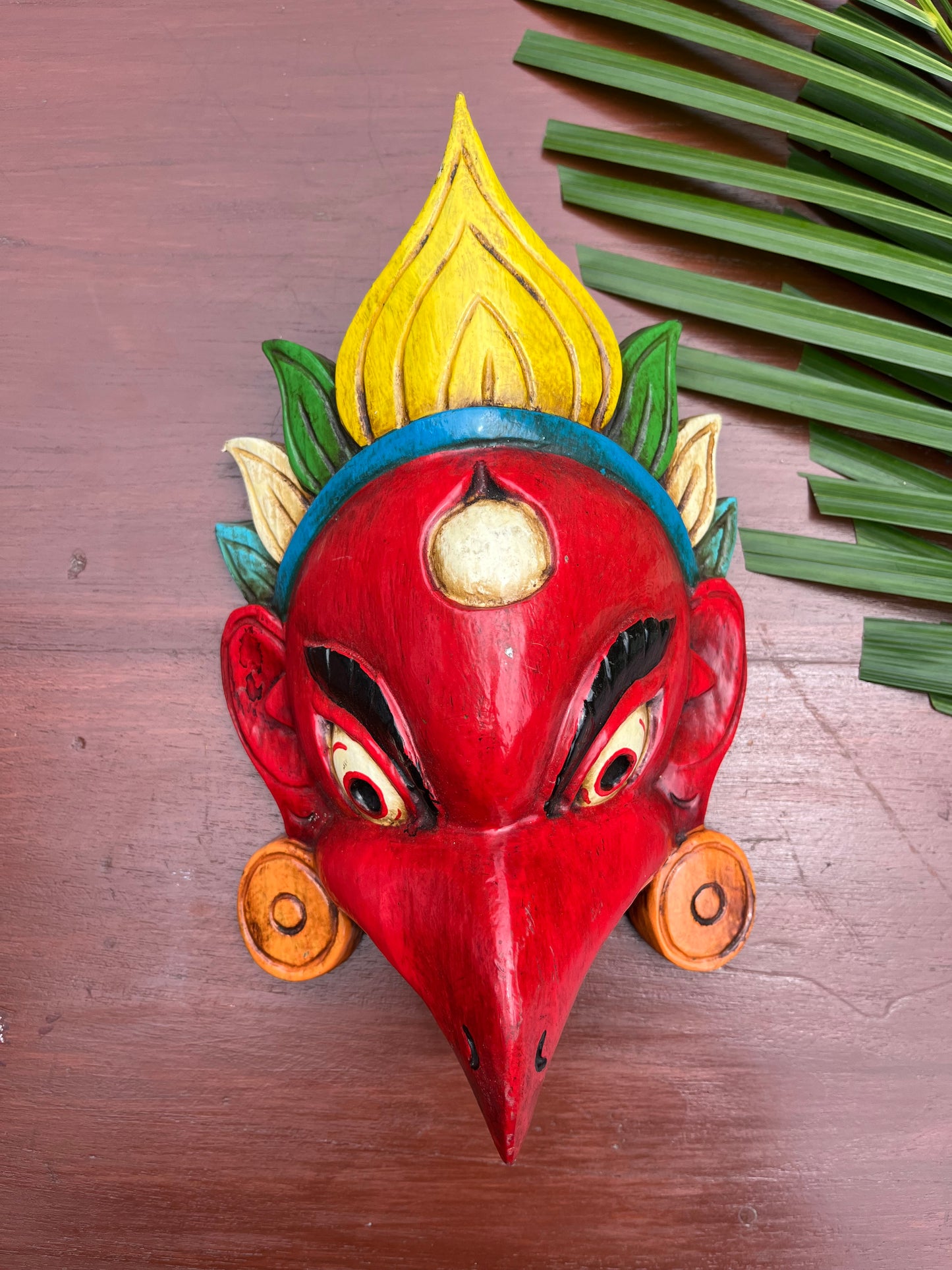 Hand Painted Garud Mask