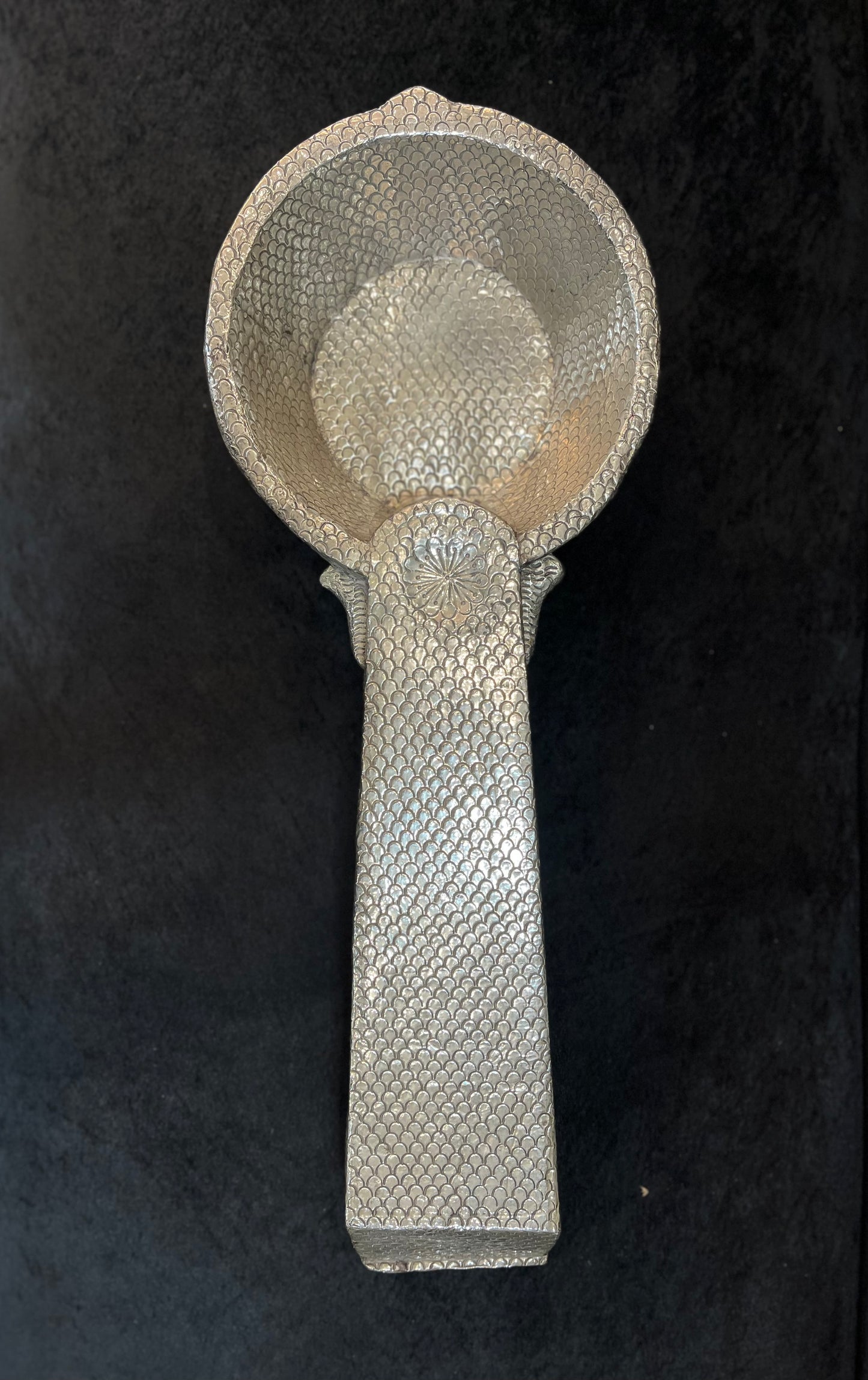 German Silver Vintage Coconut Scrapper