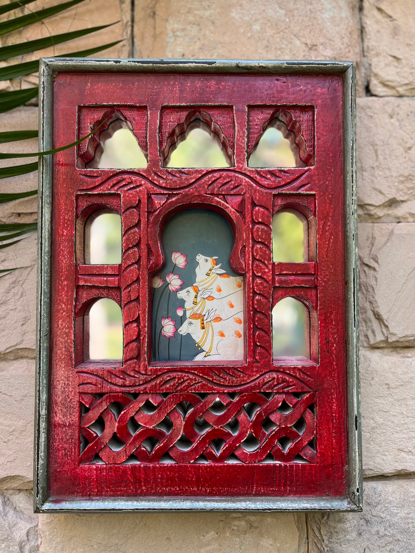 Wooden Mirror Jharokha