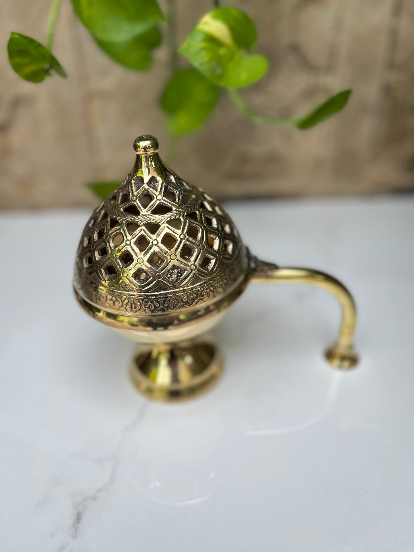 Divine Brass Dhoop Loban Burner