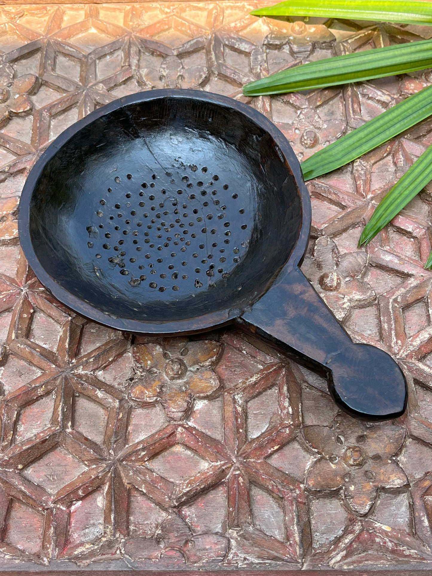 Vintage Wood Jali Platter
