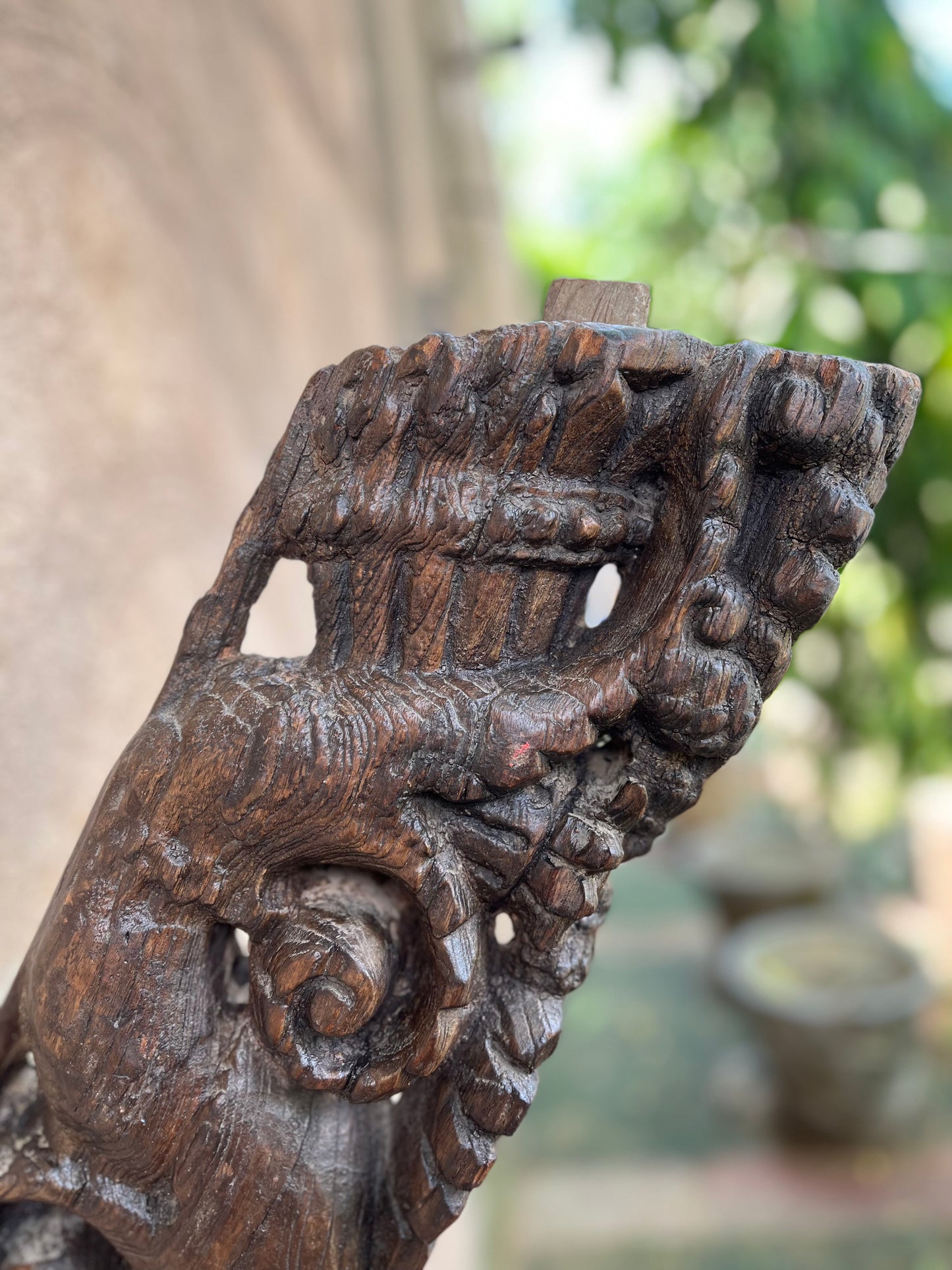 Vintage Wooden Hand carved Bracket