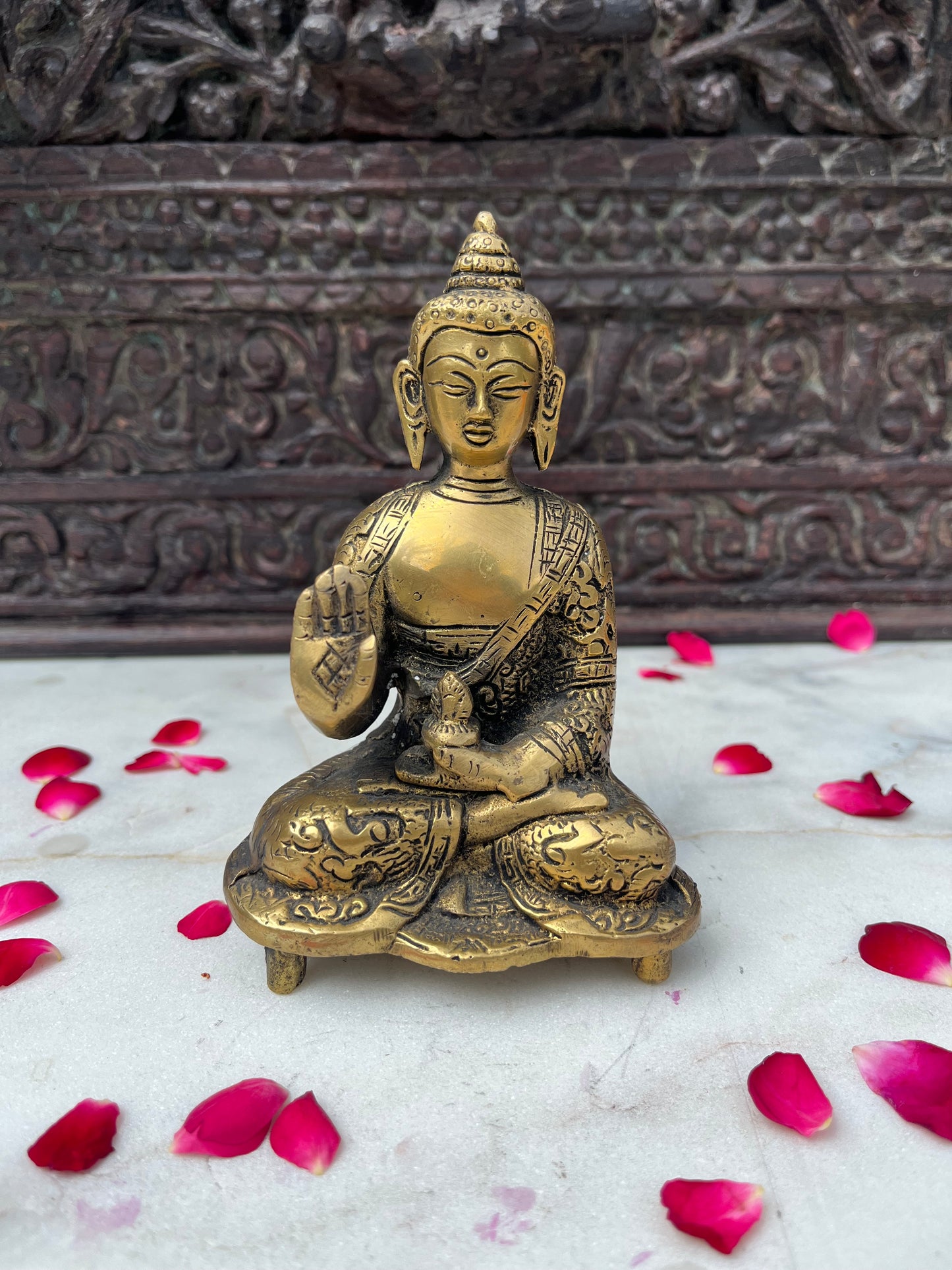 Brass Sitting Buddha