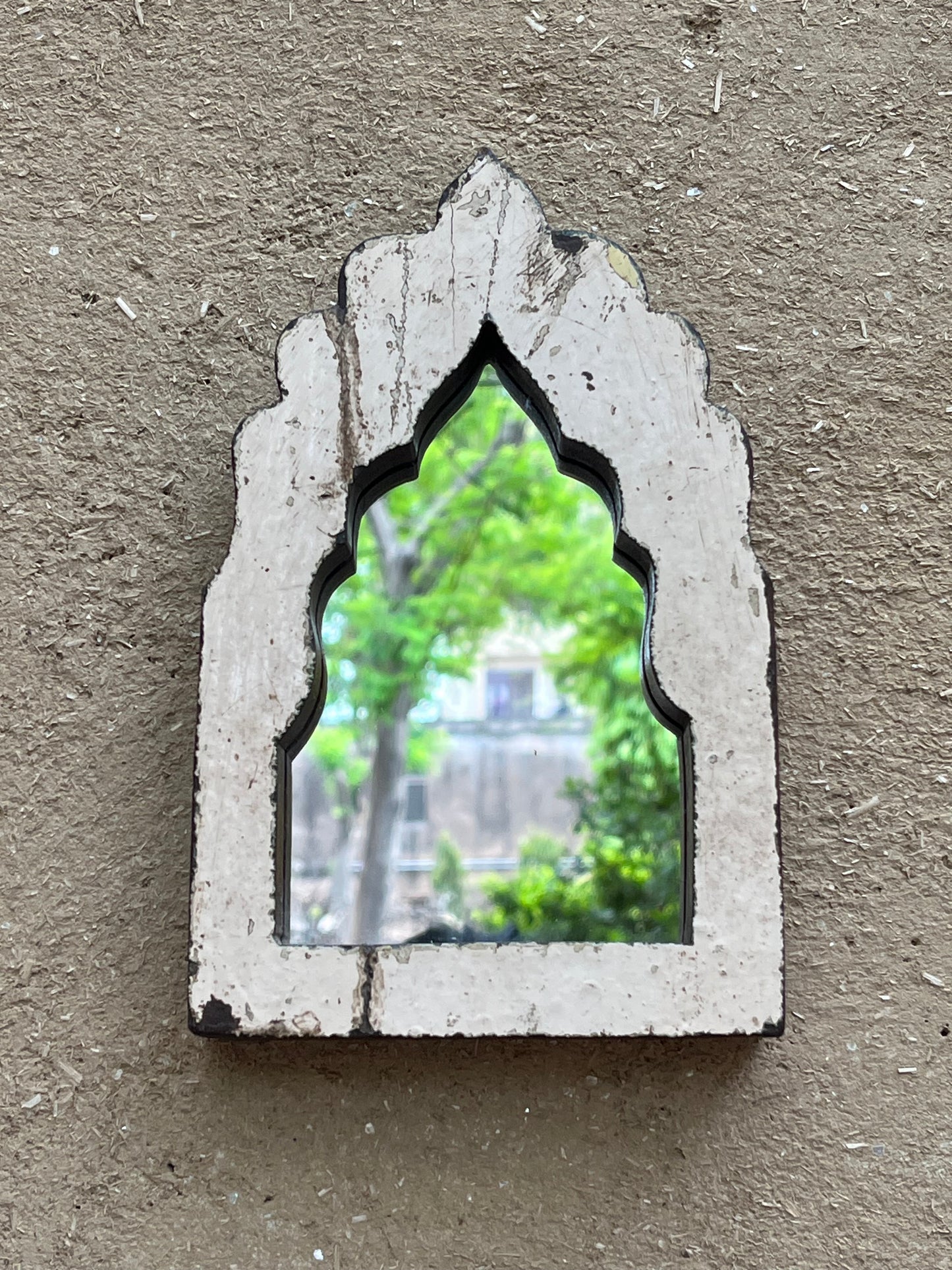 Wood Arch Wall Mirror