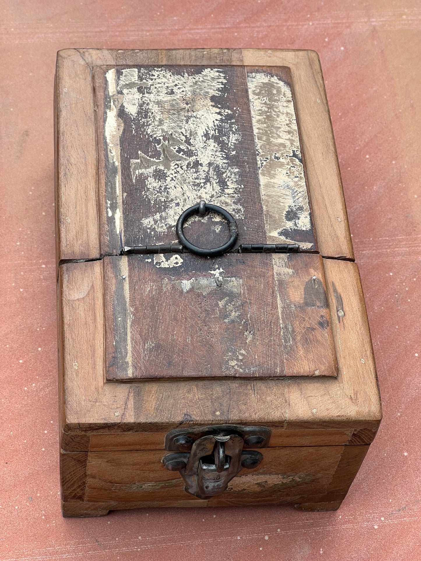 Wood Barbar Mirror Folding Box