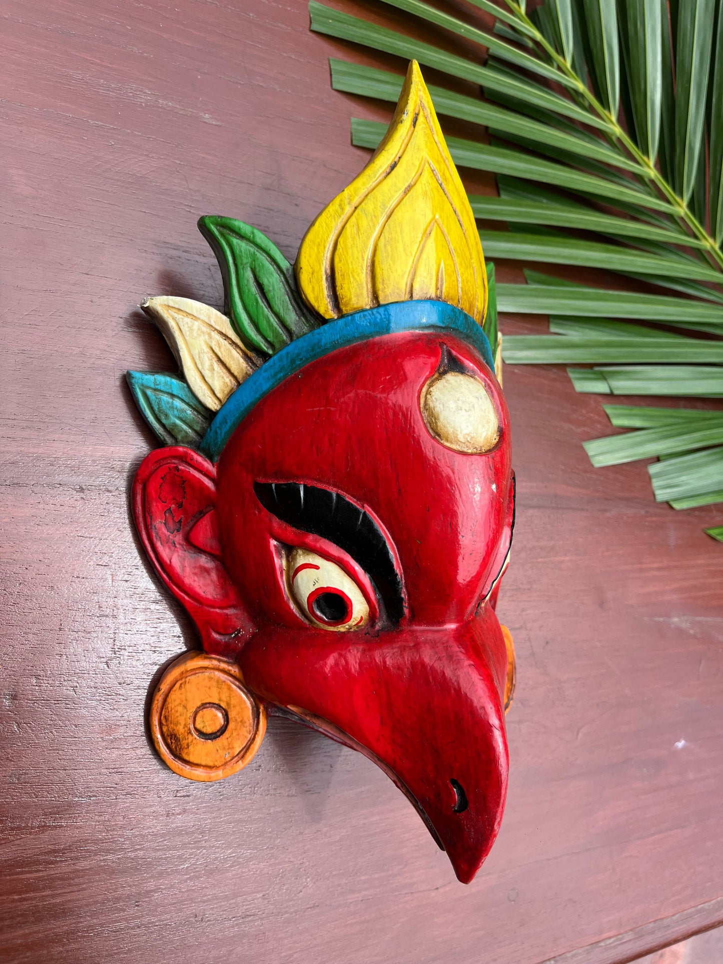 Hand Painted Garud Mask