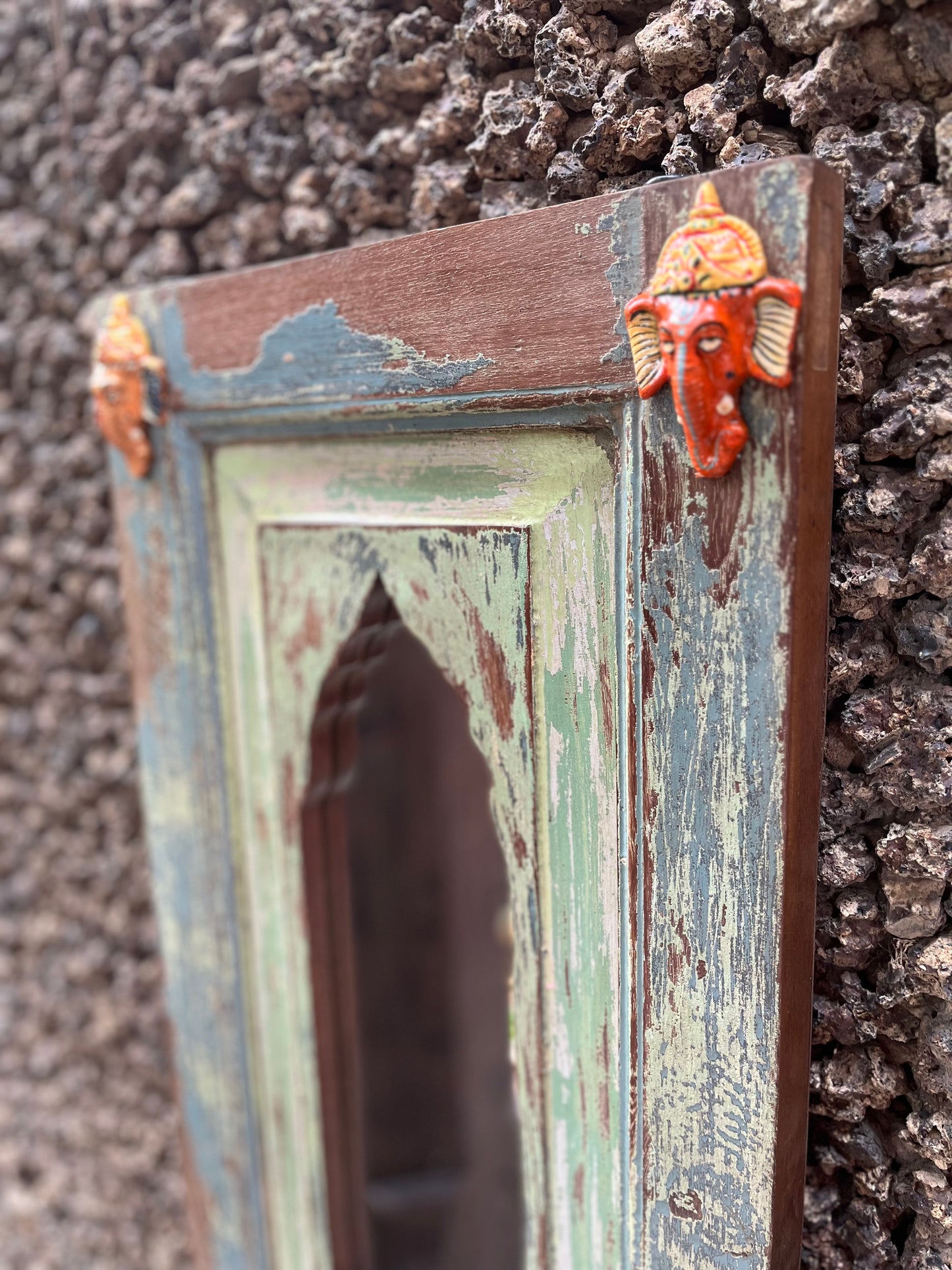Old Decorative Ganesh Mirror