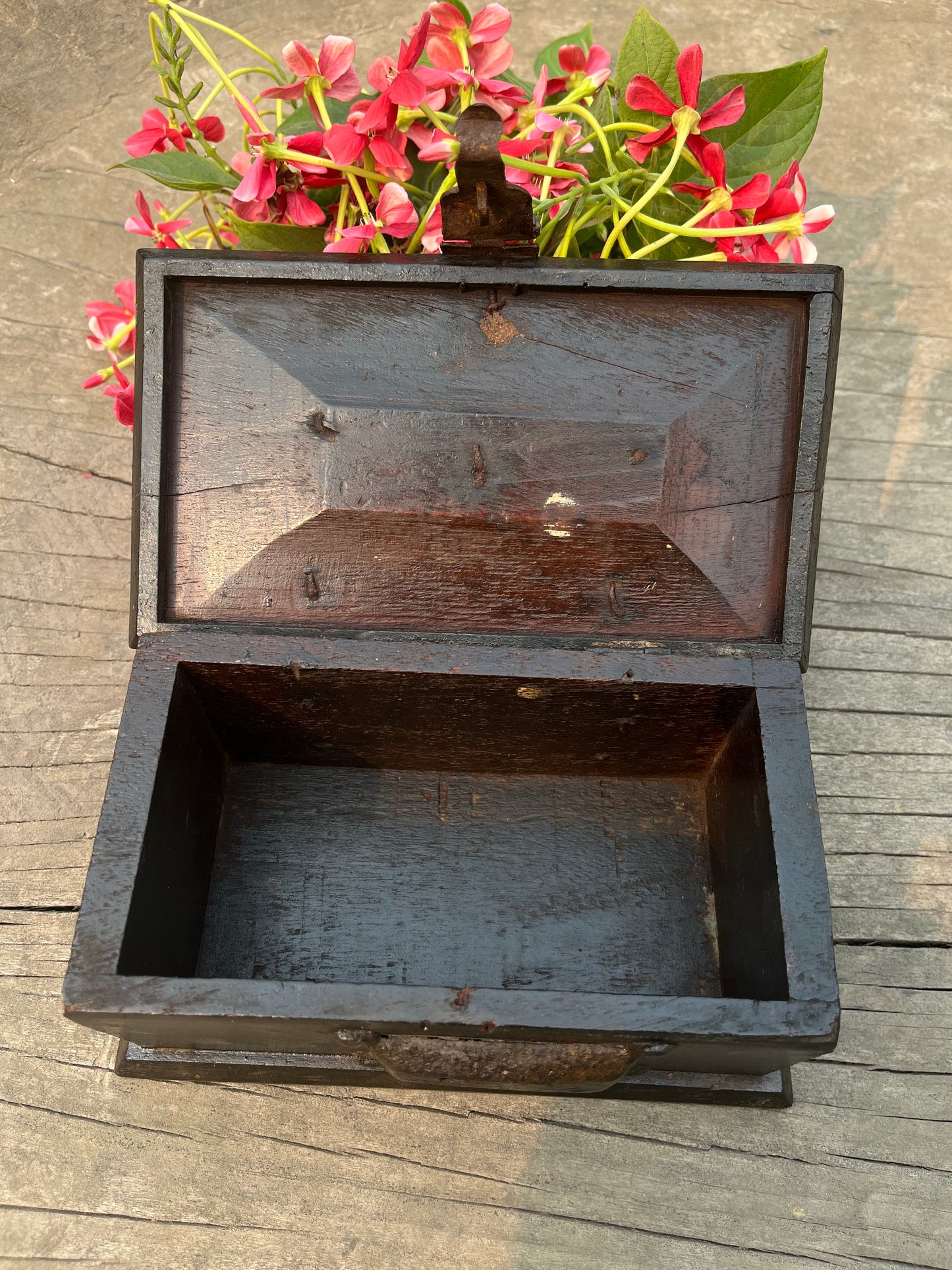 Vintage wood Cash Box