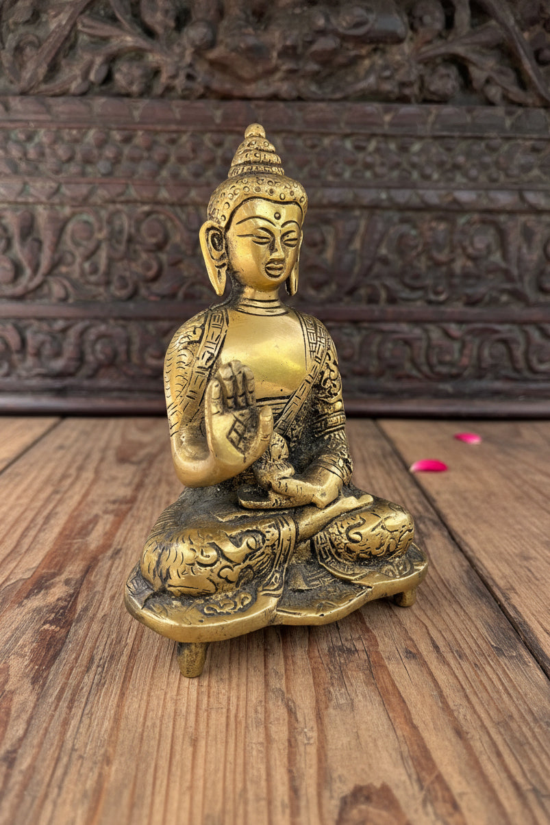 Divine Brass Buddha