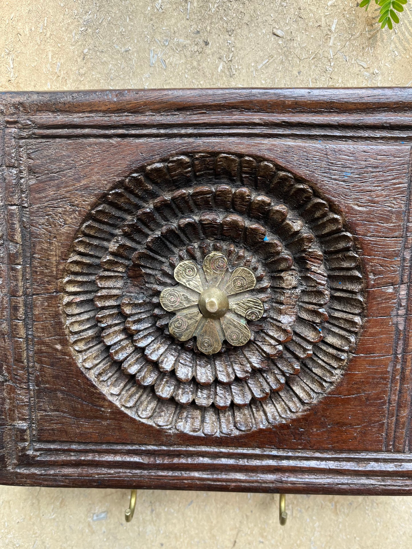 Old Decorative Carved Key Hanger