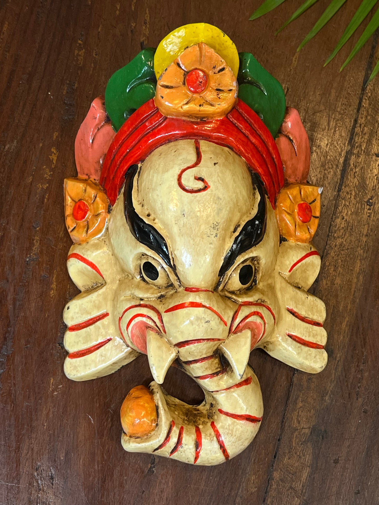 Wood Ganesha Mask