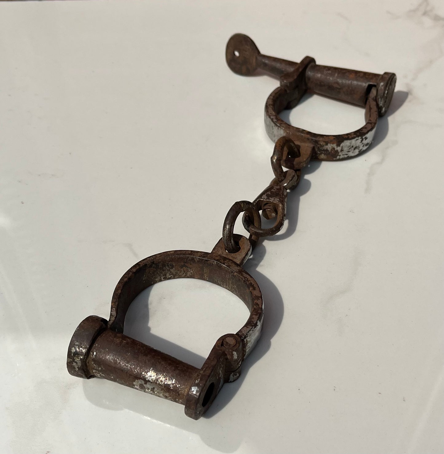 Old Iron Handcuffs Lock