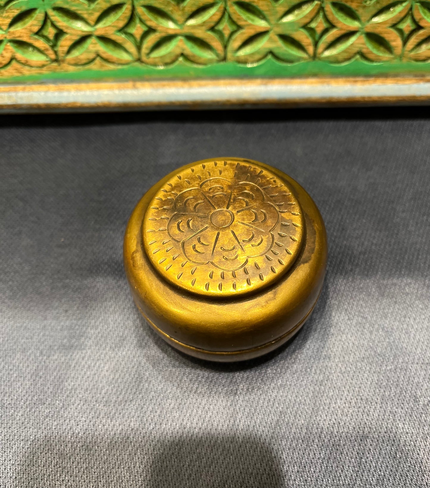Vintage Small Brass Box