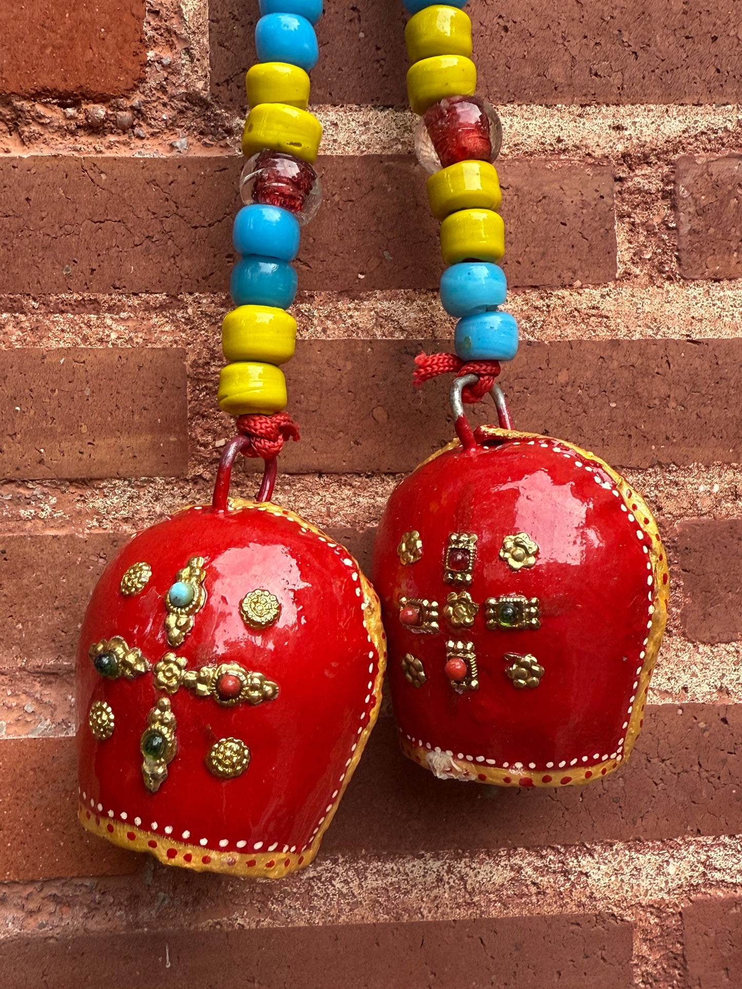 Hand Painted Bell Set Of 2