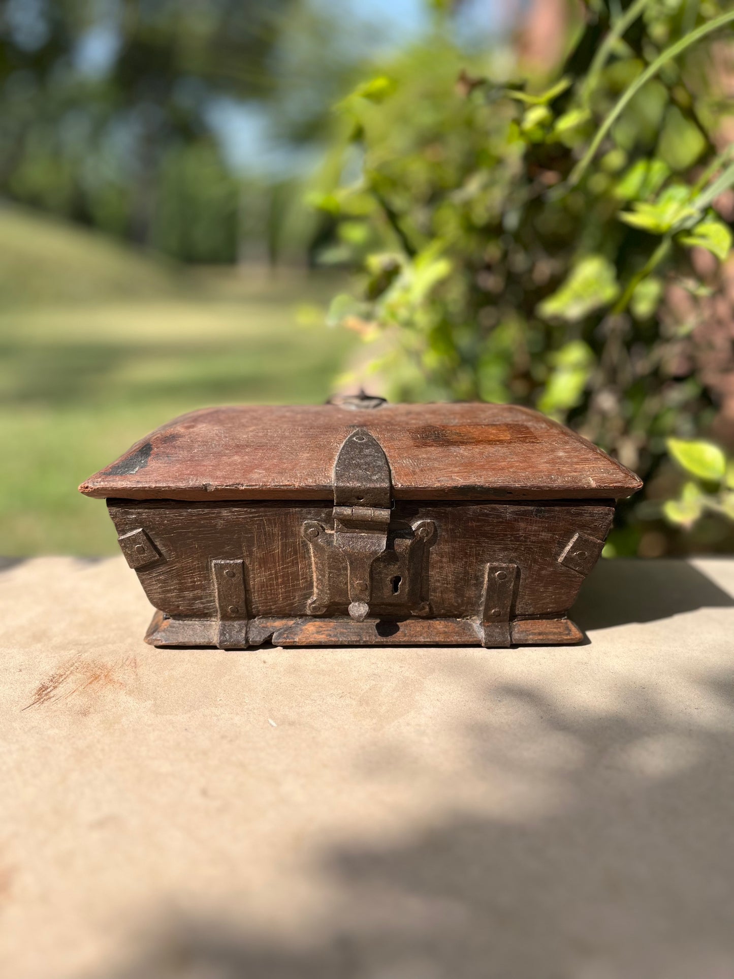 Vintage Wooden Iron Box
