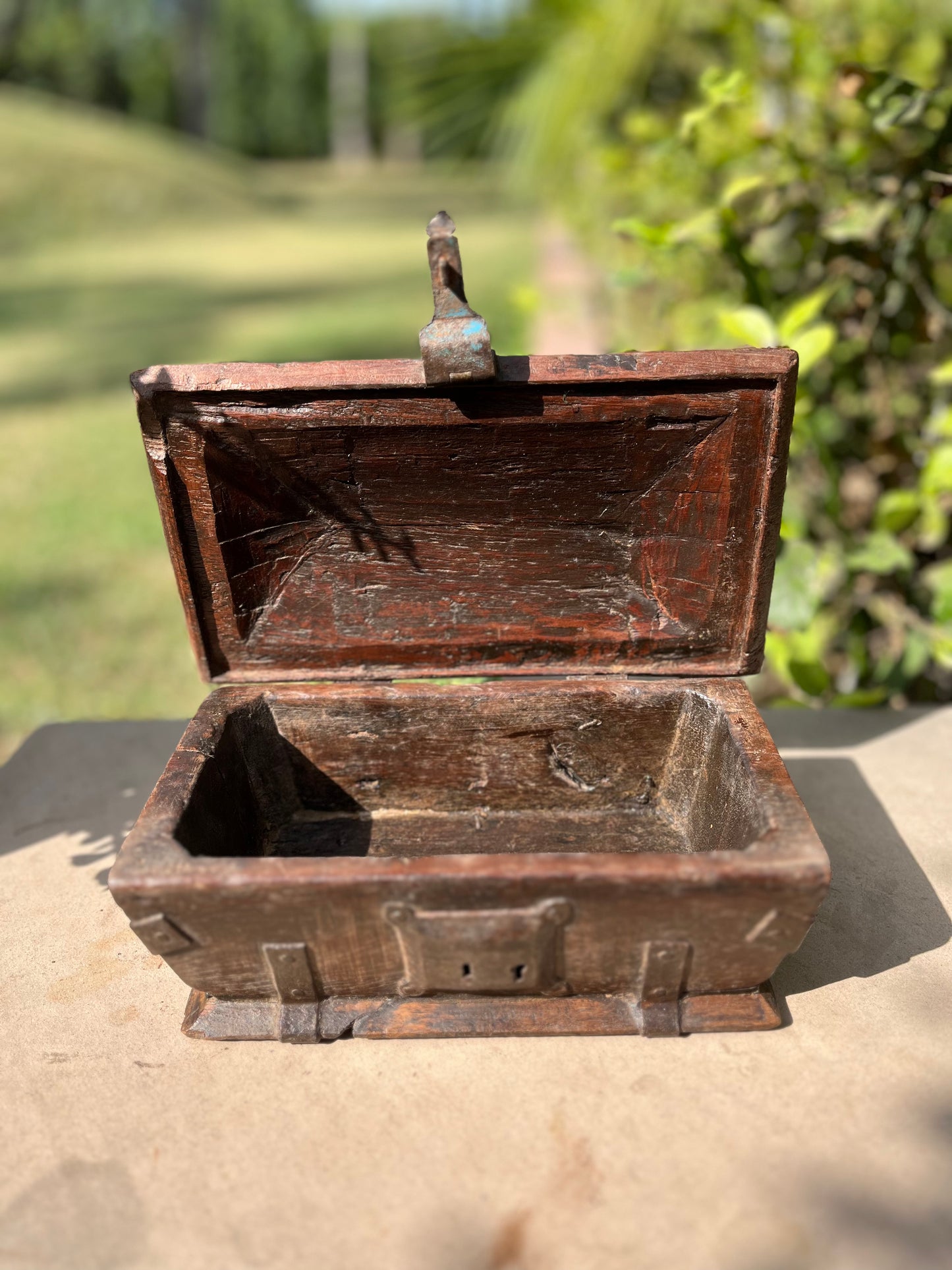 Vintage Wooden Iron Box