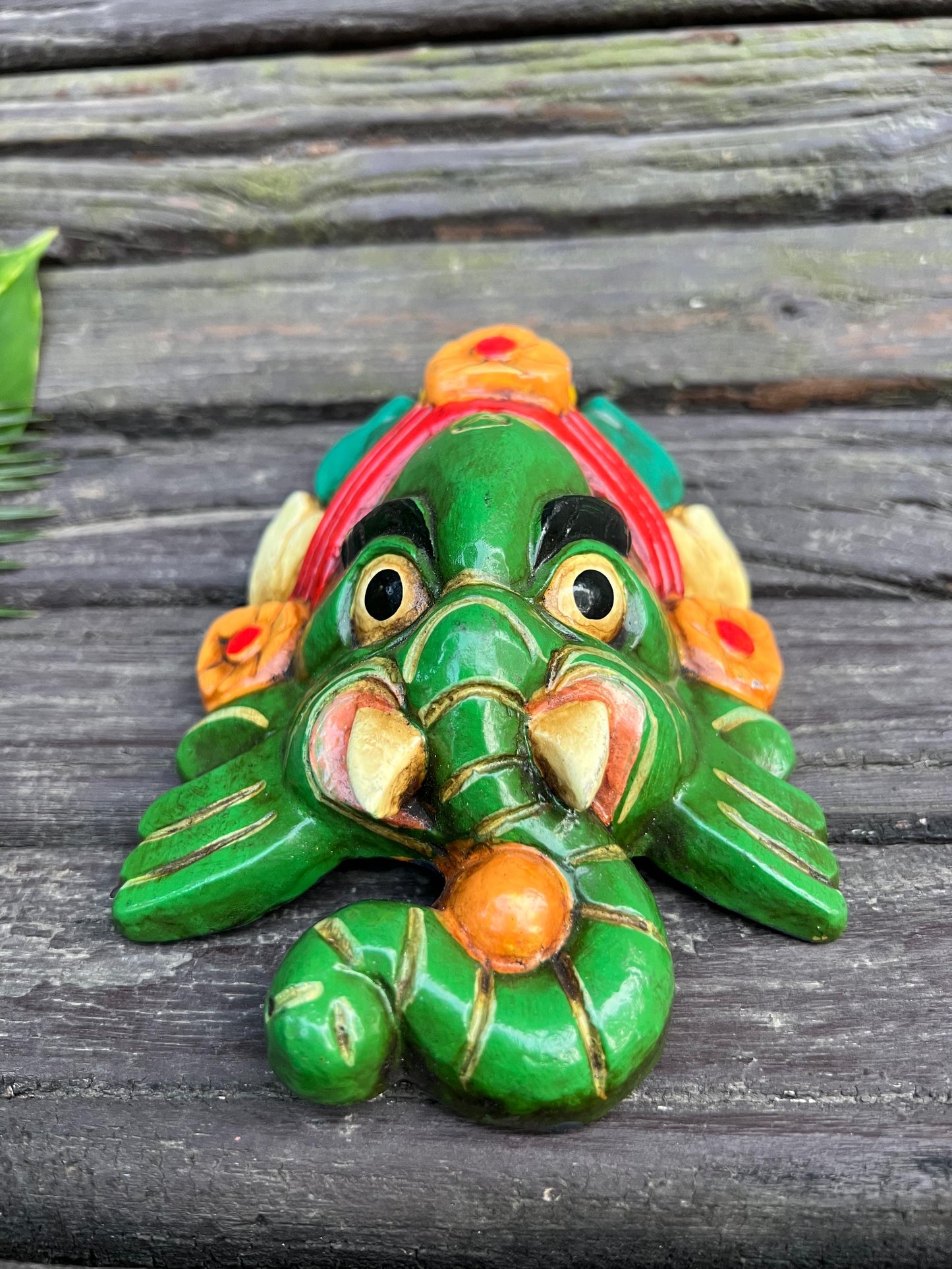 Green Ganesha Mask