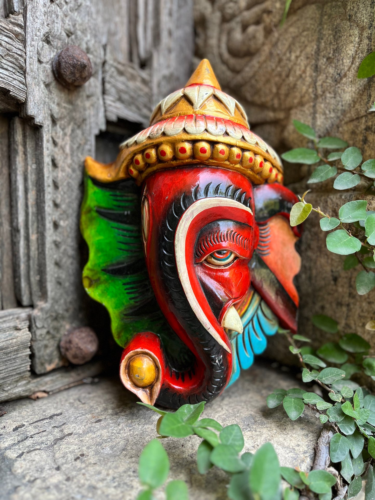 Leaf Divine Ganesha Mask