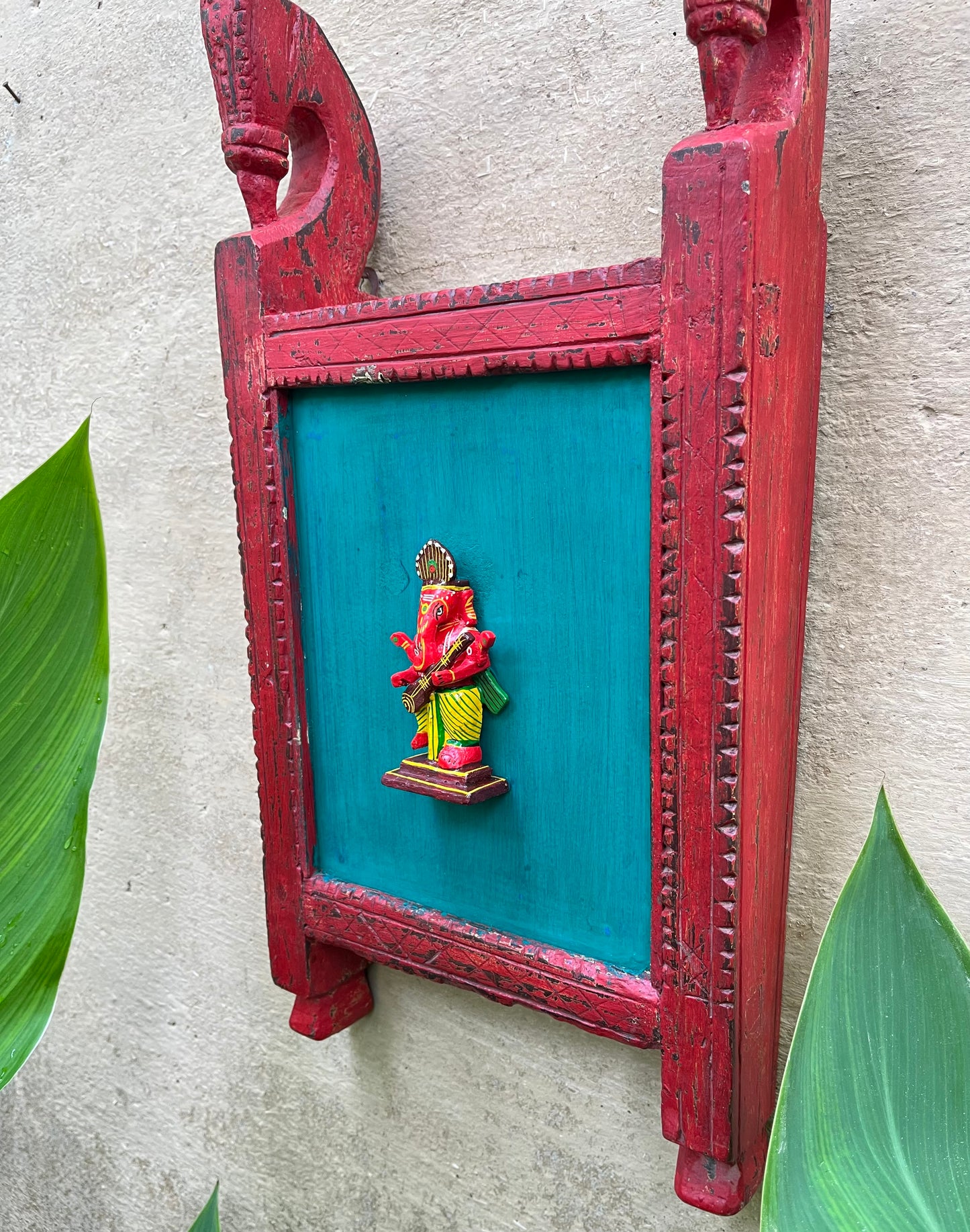 Wood Hand Painted Ganesh Frame