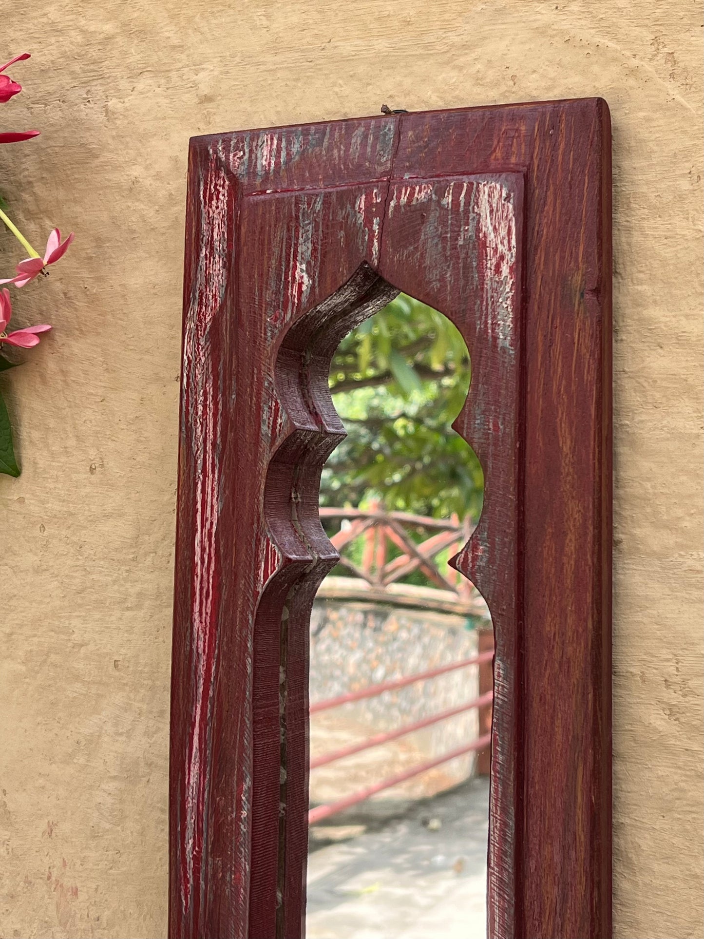 Wood Arch Mirror