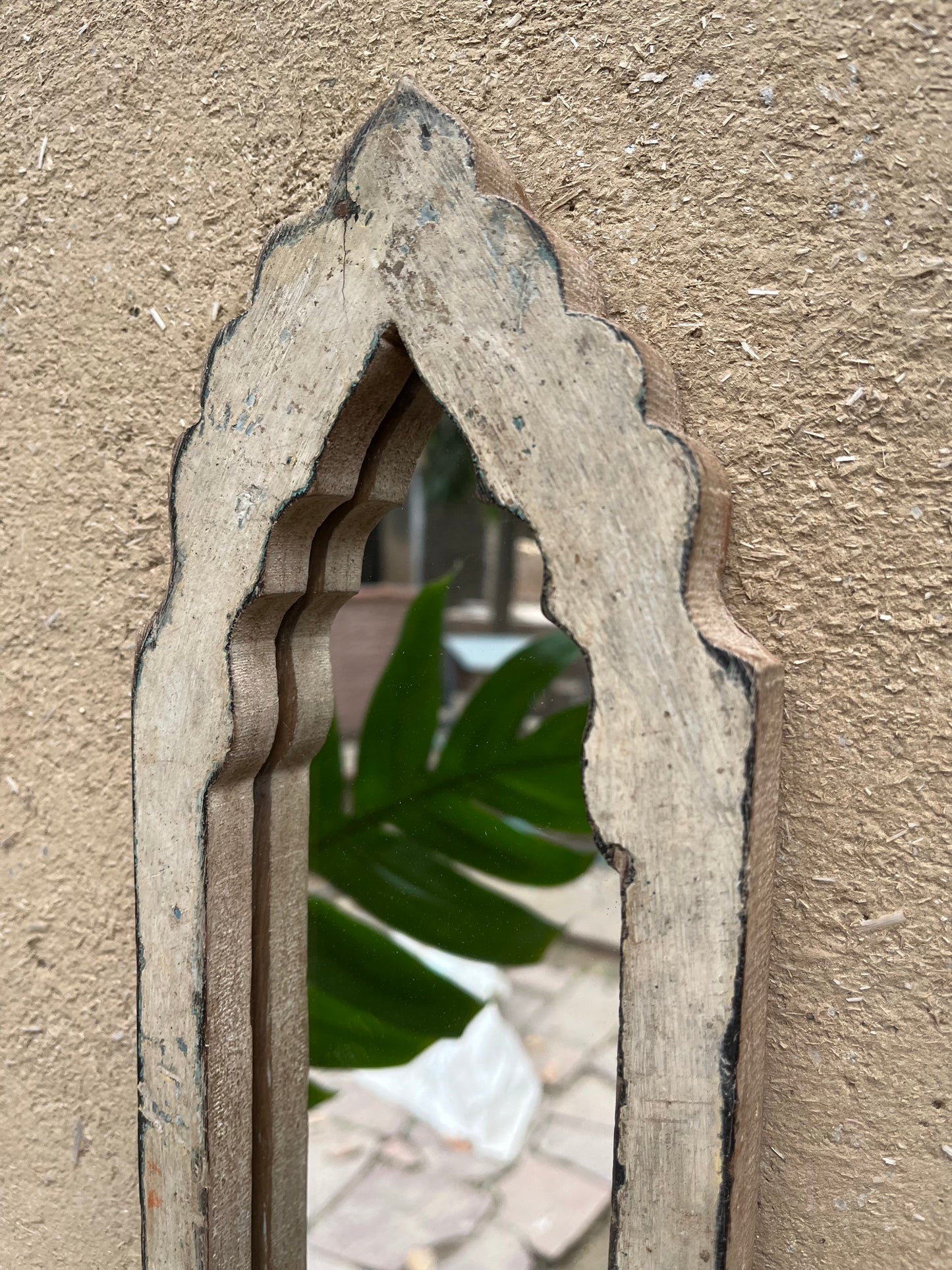 Wood Decor Arch Mirror