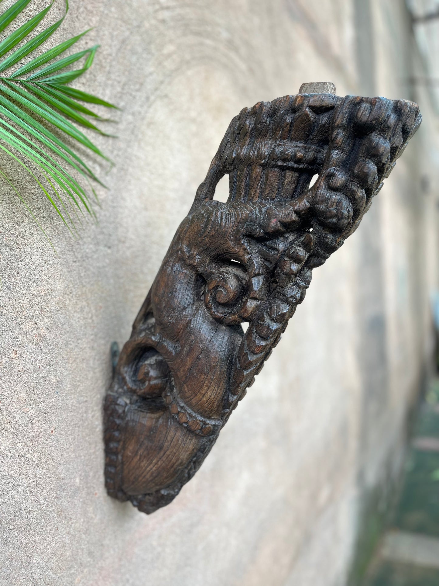 Vintage Wooden Hand carved Bracket