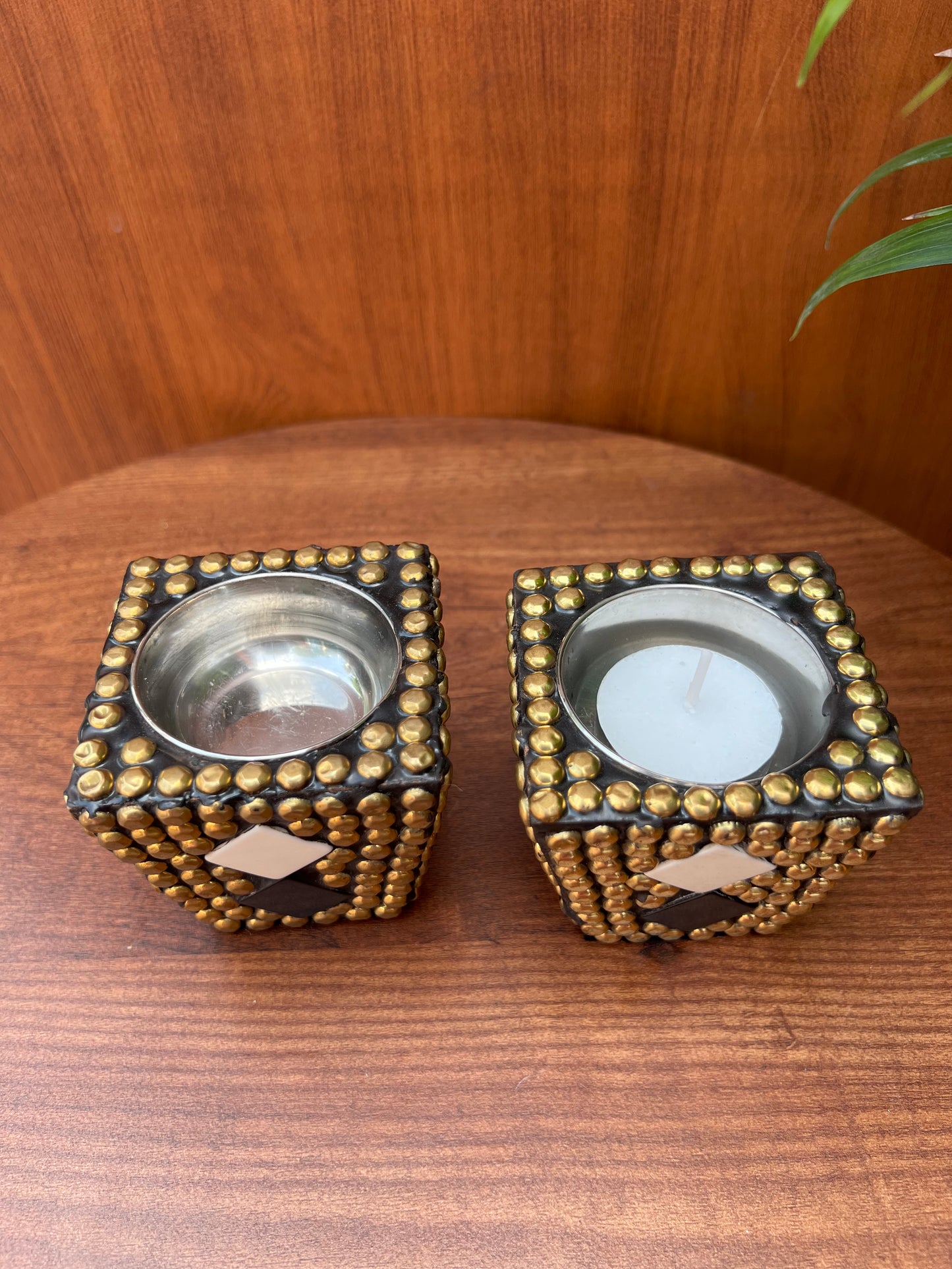 Tea Light Candle Holder Set of 2