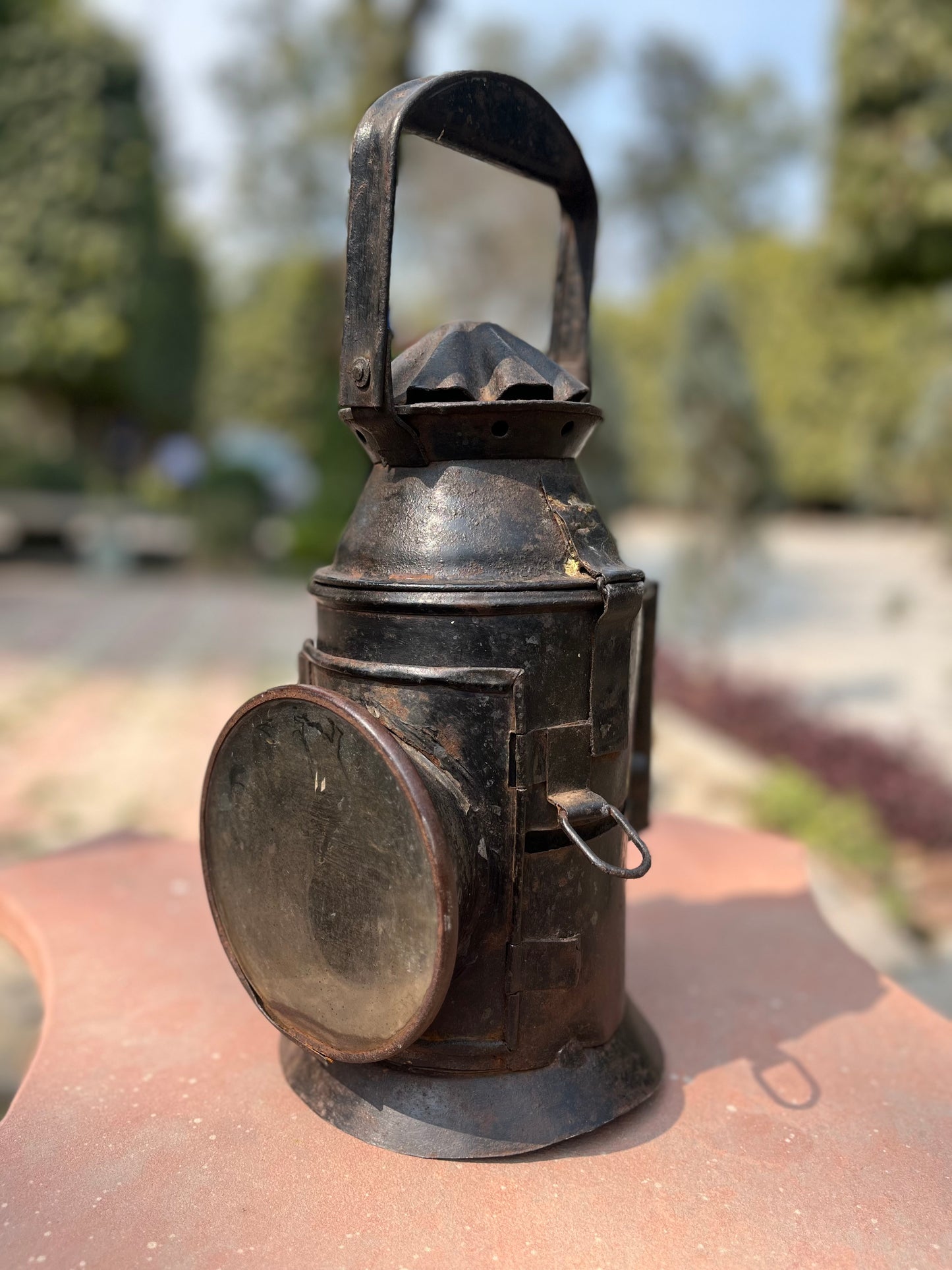 Vintage Iron Ship Lamp