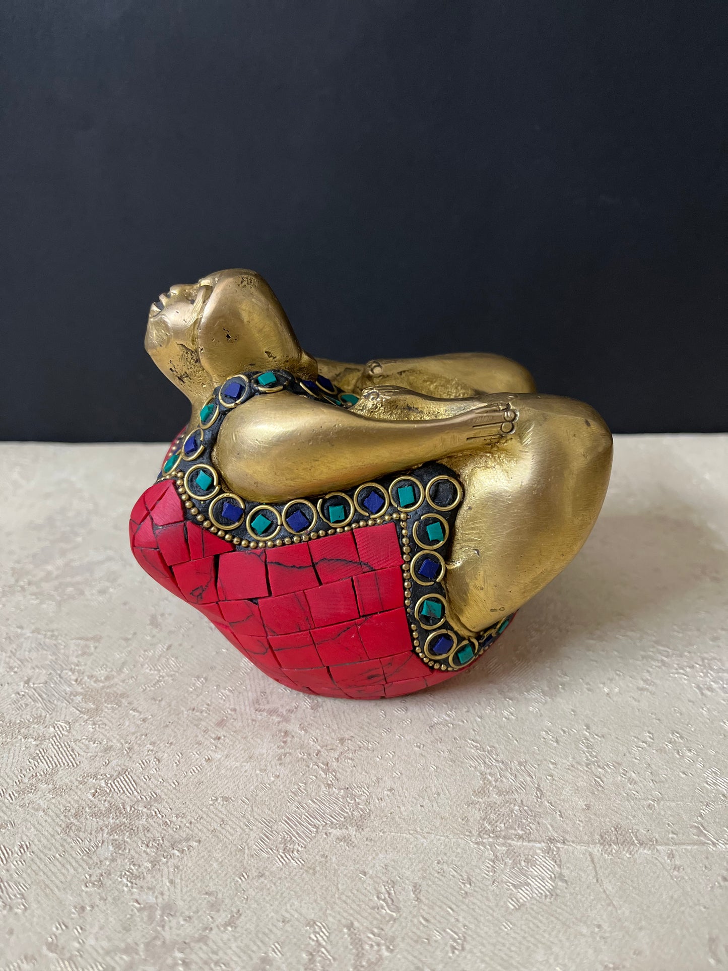 Brass Dhanurasana Yoga Decorative Figure