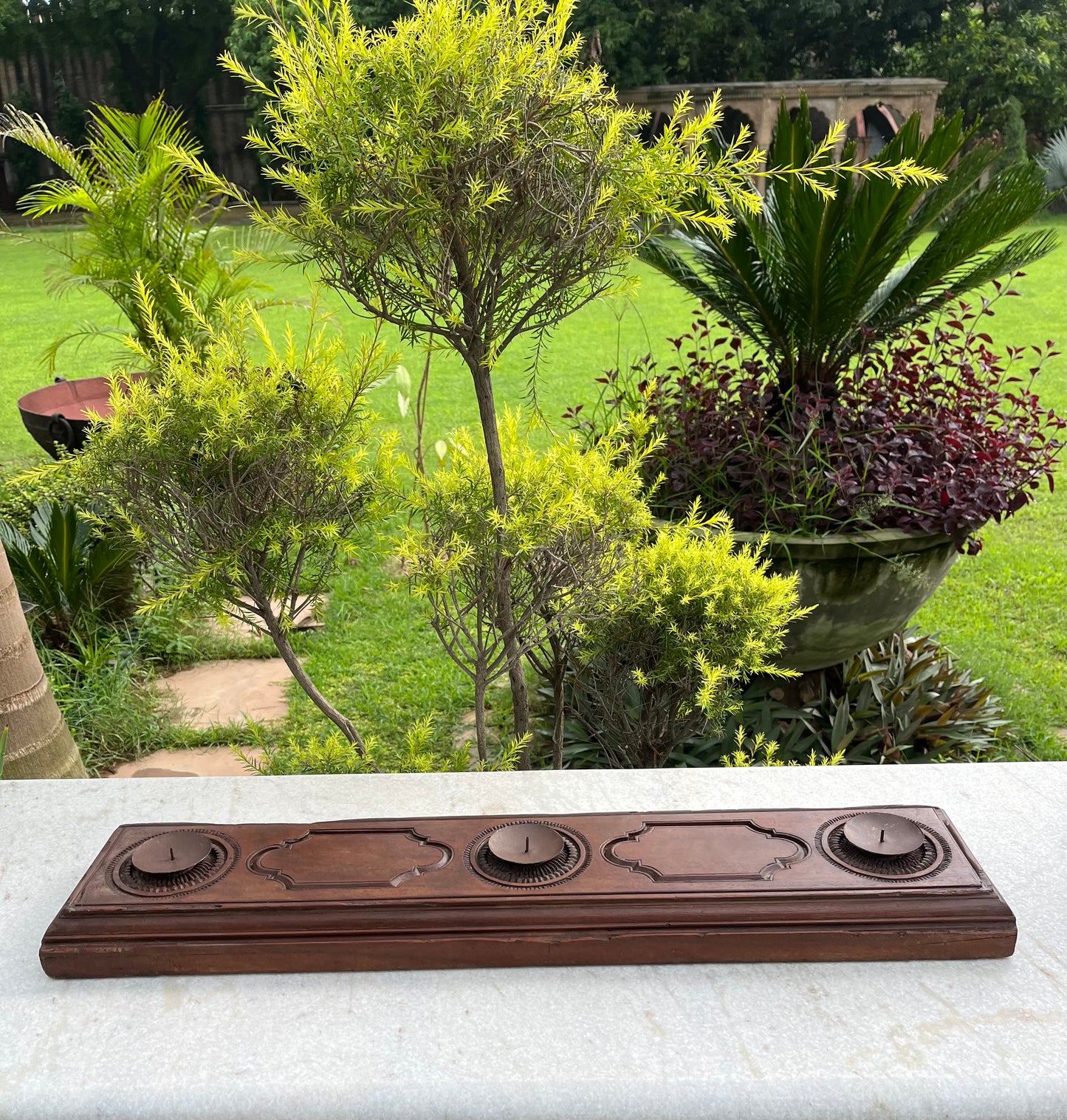 Old Carved Candle holder