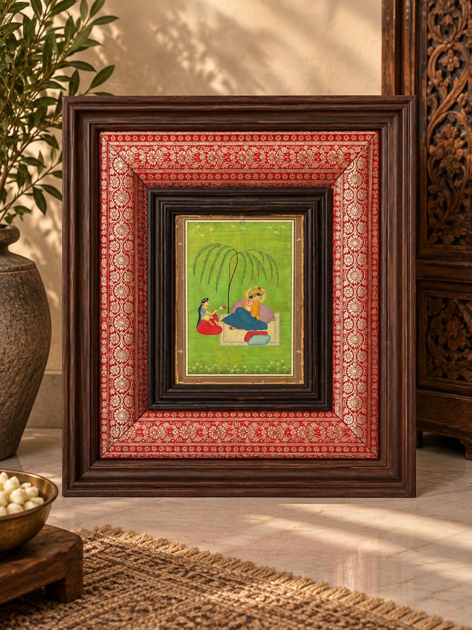 Pichwai Painting With Banrasi Saree