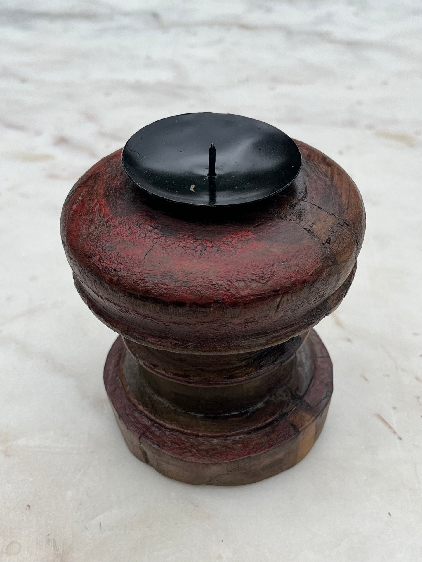 Wood VintageCandle Holder