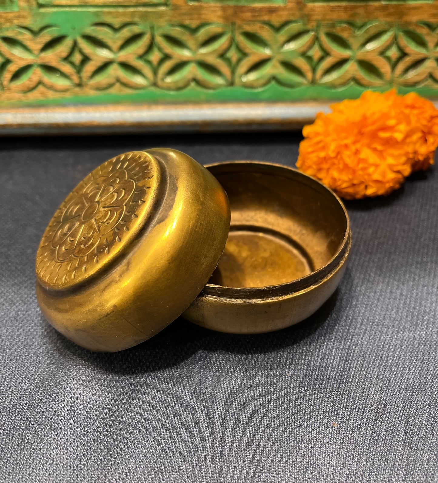 Vintage Small Brass Box