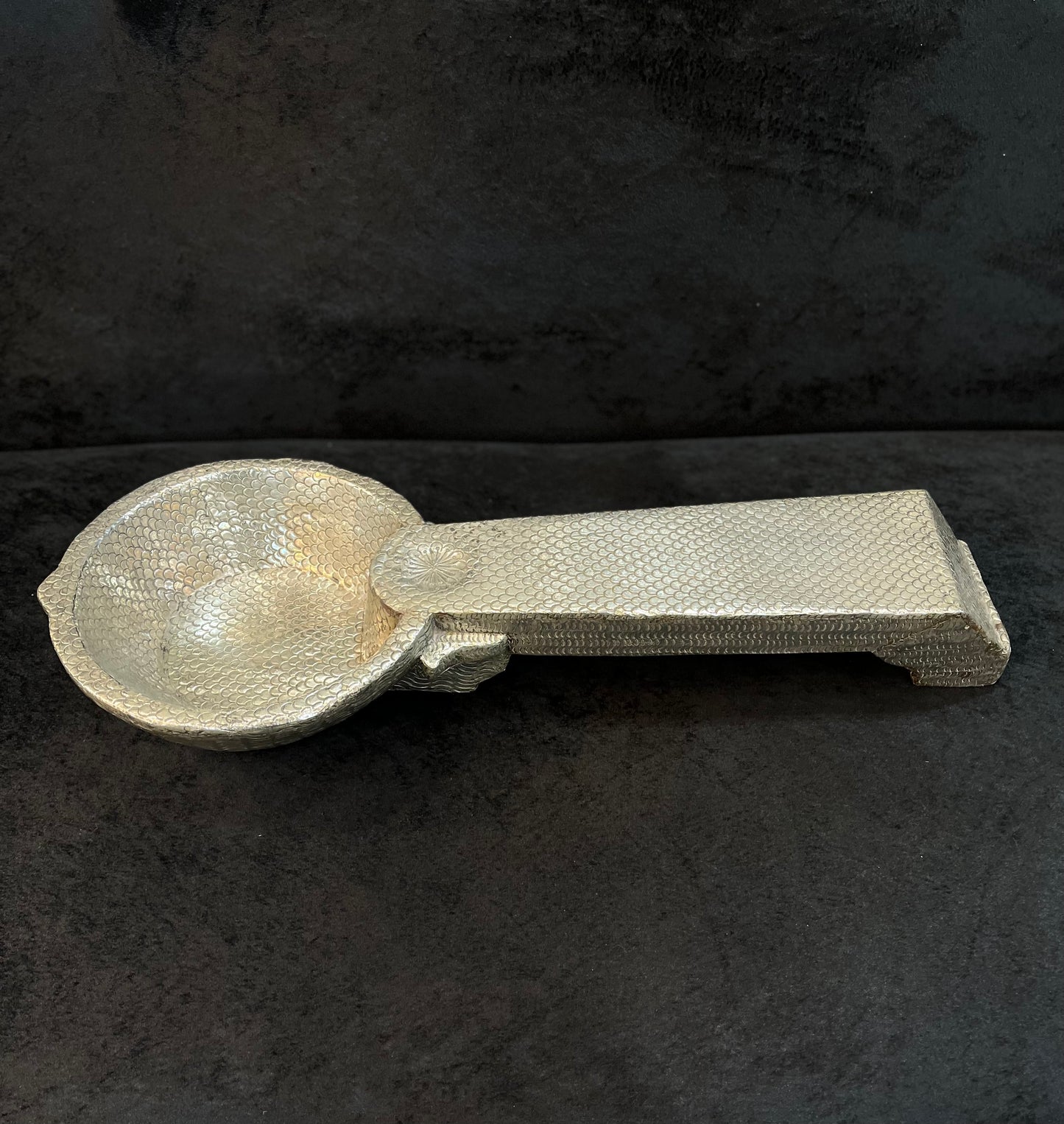 German Silver Vintage Coconut Scrapper