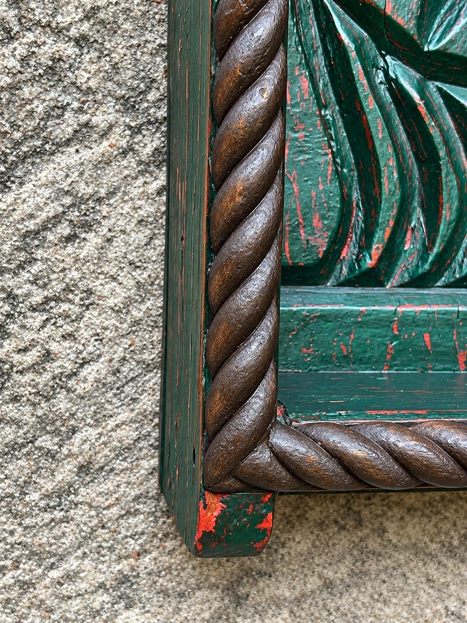 Green Wooden Shelf