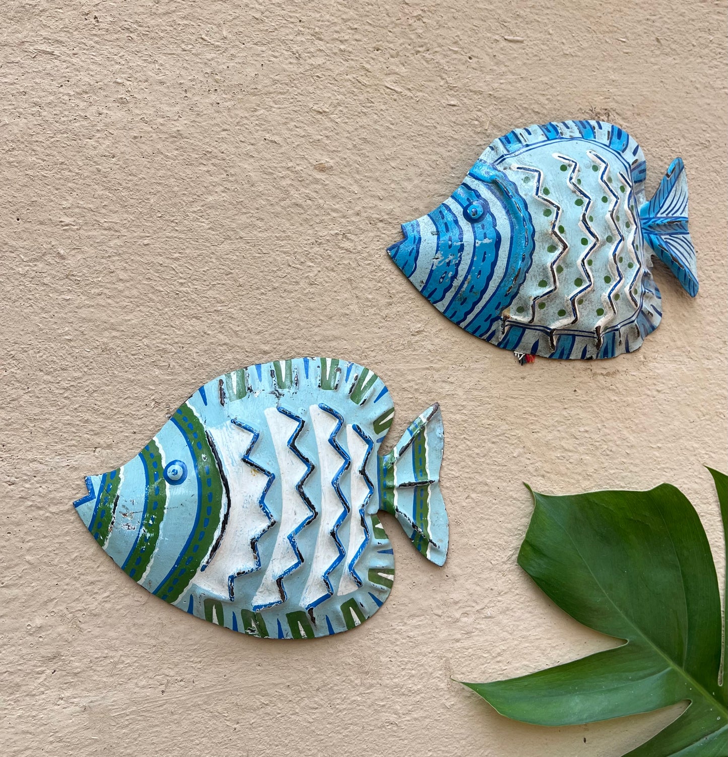 Iron Wall Fish Set of 2