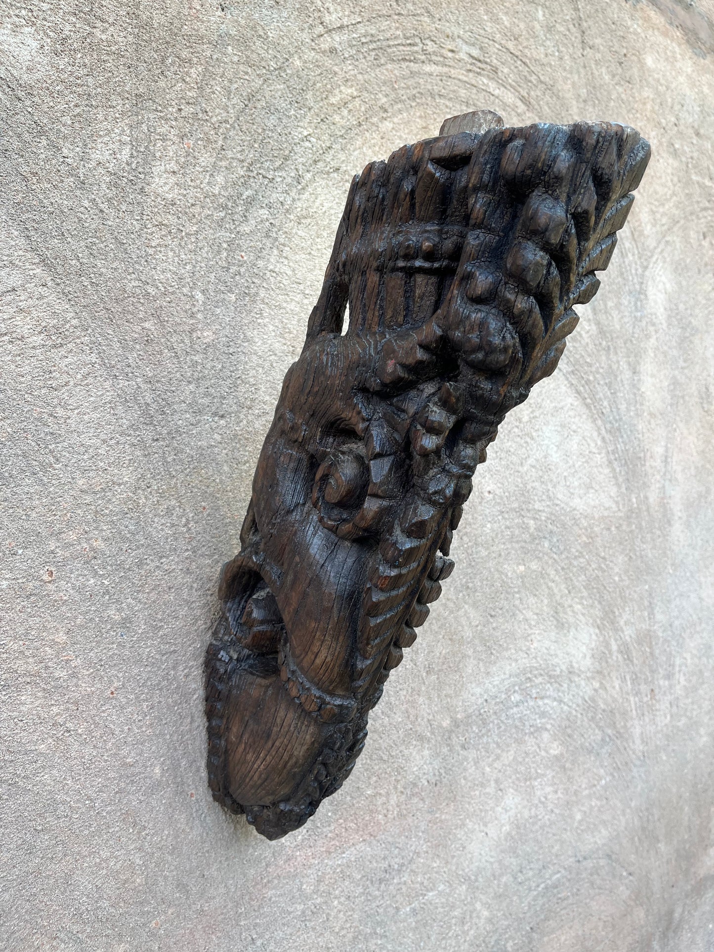 Vintage Wooden Hand carved Bracket