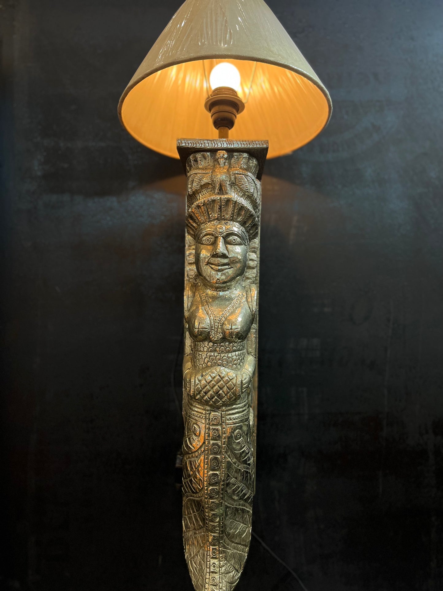 Metal Vintage German Silver Wall Angle Lamp