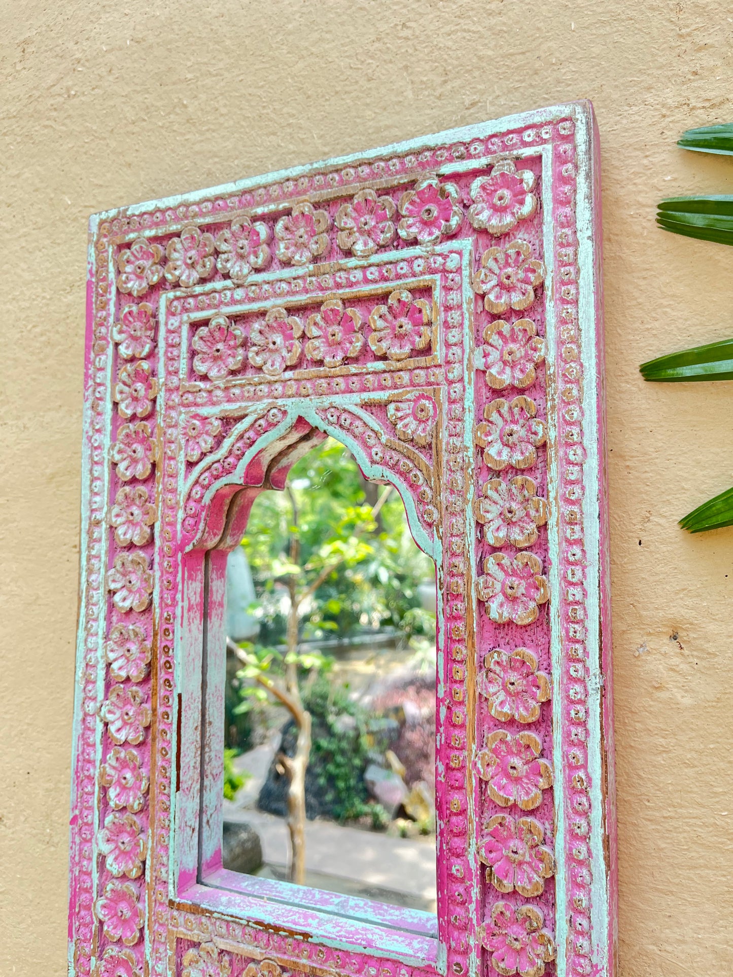 Wood Painted Mirror