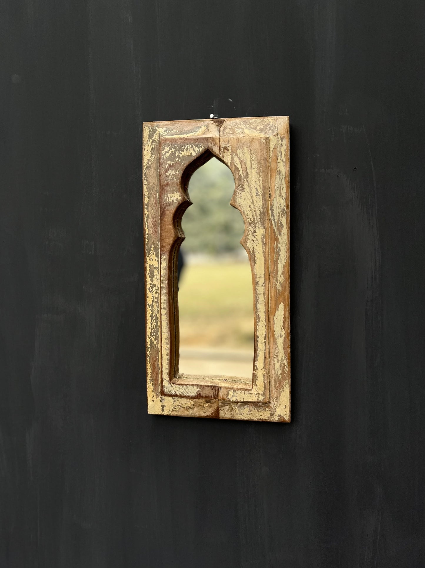 Wooden Old Arch mirror