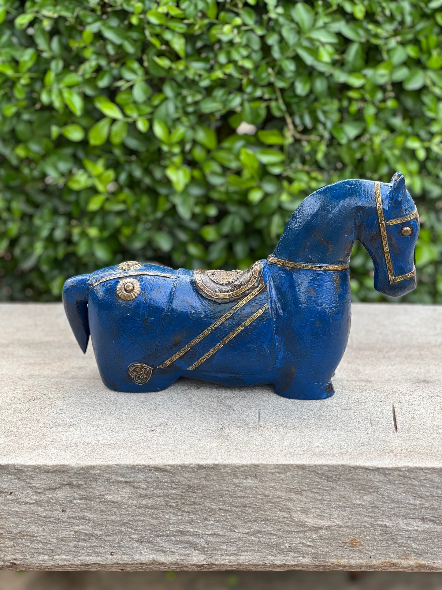 Blue Hand Painted Horse