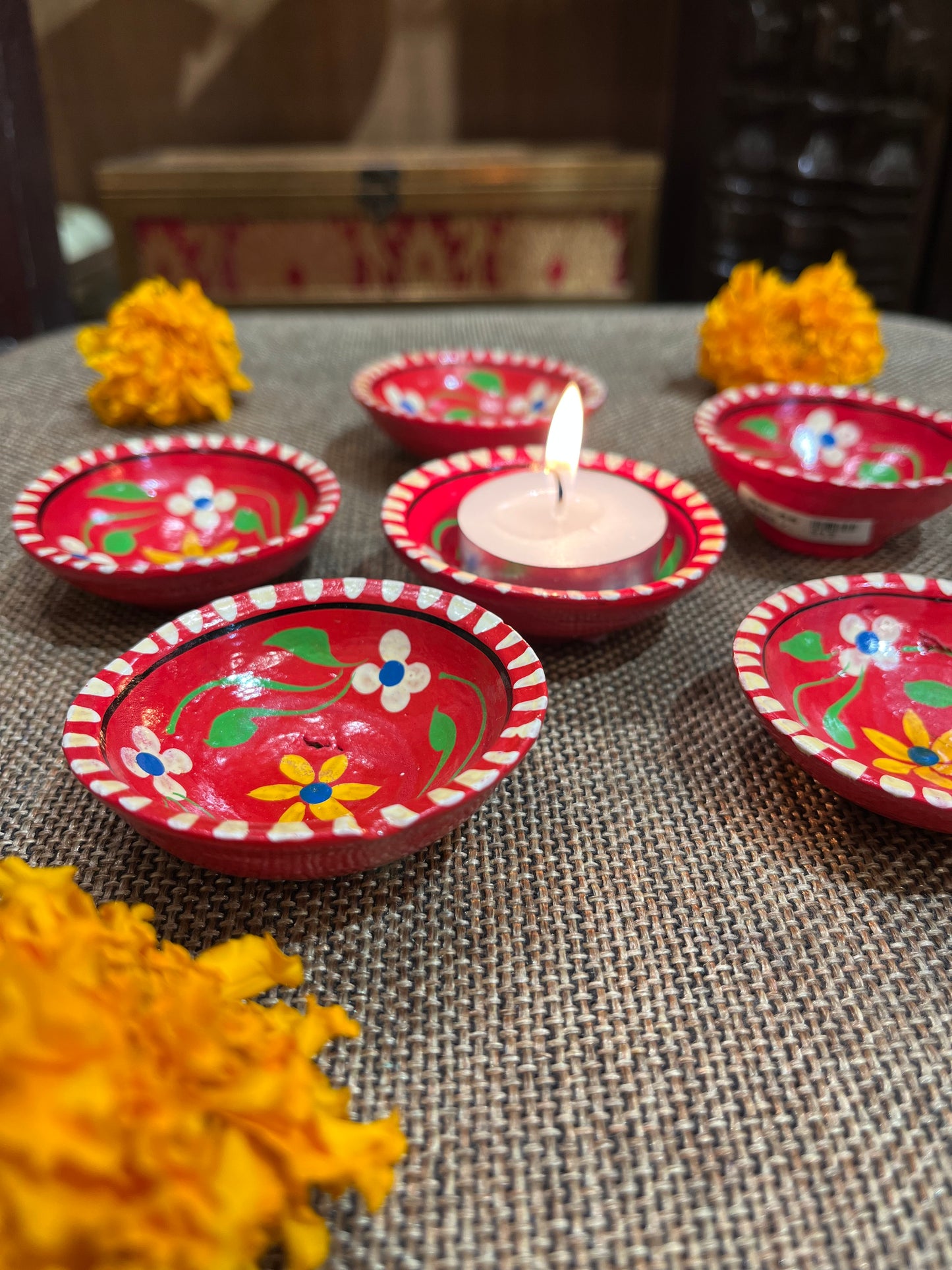 Teracotta Deep Diya Set of 6